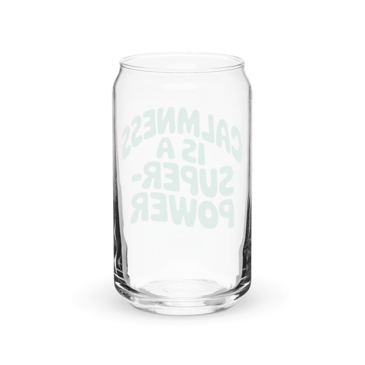 Calmness Is a Superpower Can-Shaped Glass product image (6)