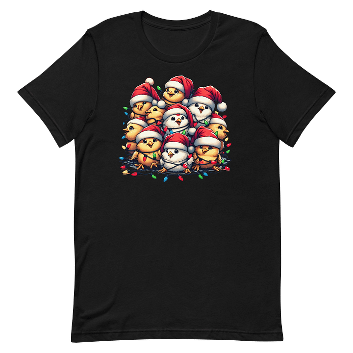 Festive Chicks Santa Hat T-Shirt product image (3)