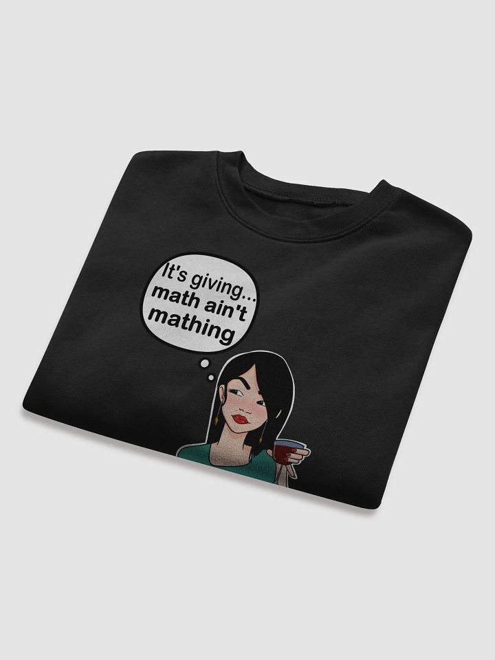 Math Ain't Mathing - CROP sweatshirt, raw hem product image (2)