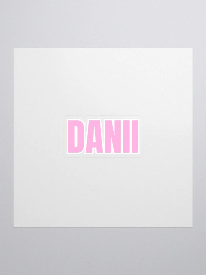 DANII PINK WHITE STICKER product image (1)