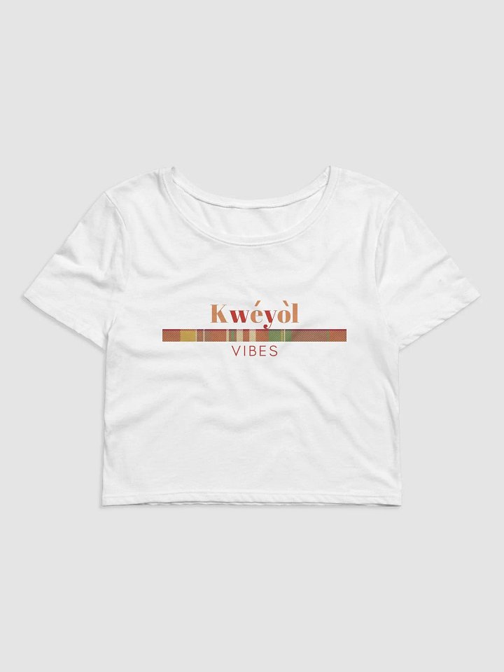 Kwéyòl Vibes Crop Tee product image (12)