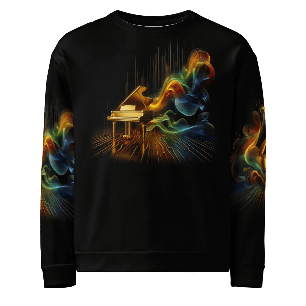 Golden Piano Musical Instrument - All-Over Unisex Sweatshirt #6 product image (1)