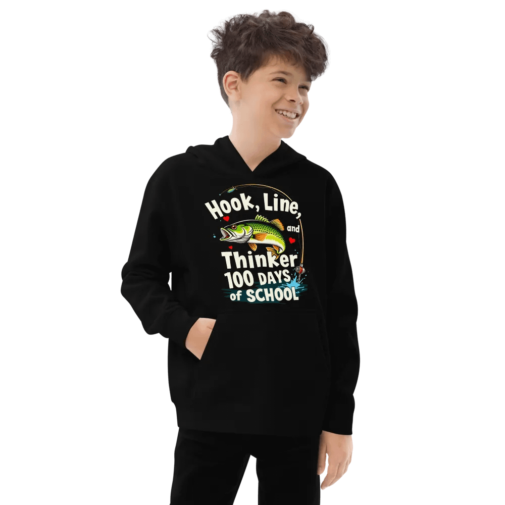 Hook, Line, Thinker 100 Days of School Youth Pullover product image (3)