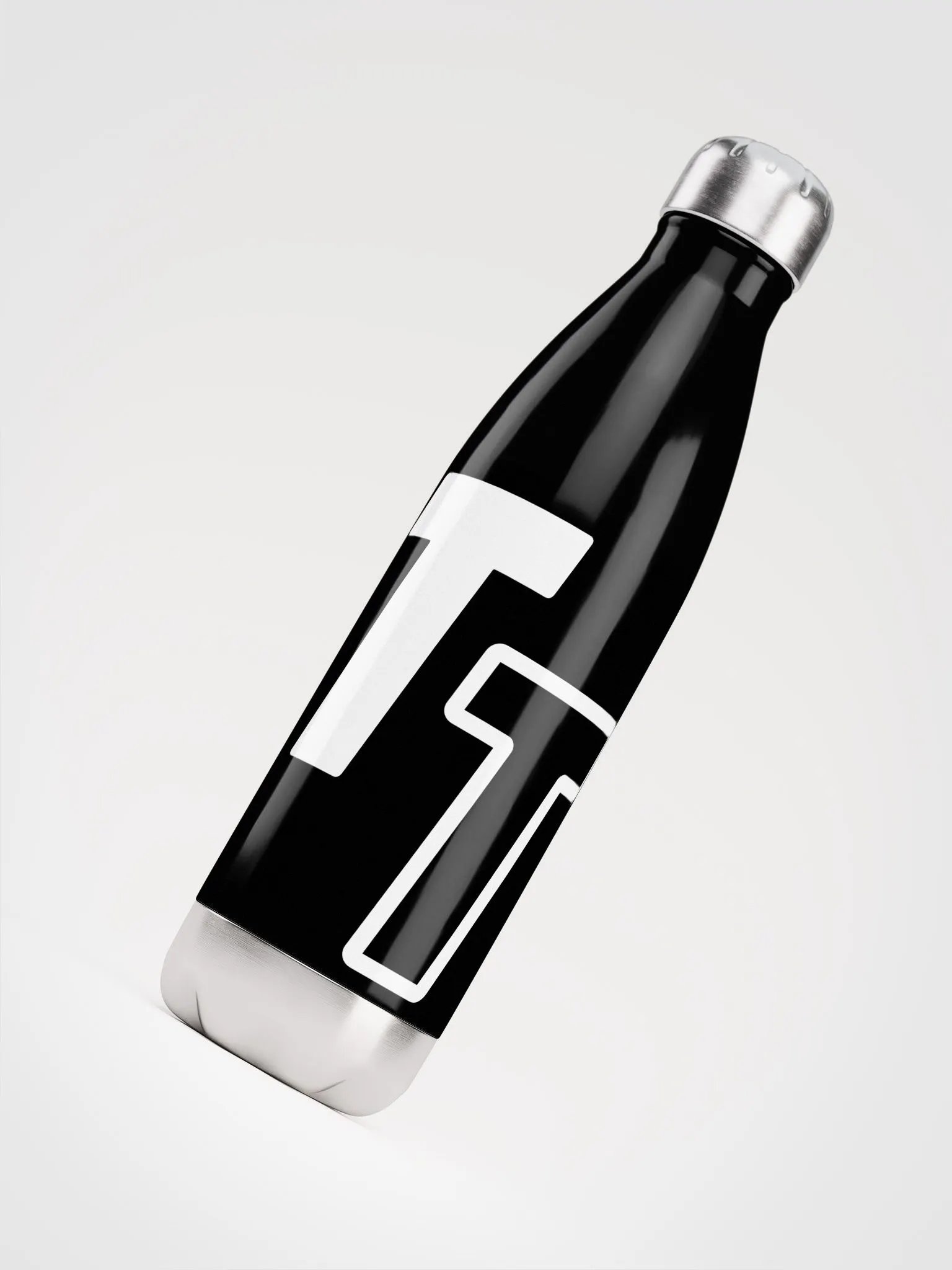 Trendy Stainless Steel Water Bottle - Black product image (3)