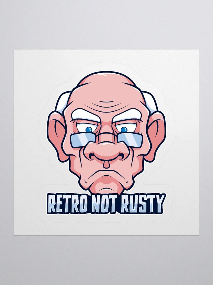 Retro Not Rusty Funny Old Gamer Dad Sticker product image (1)
