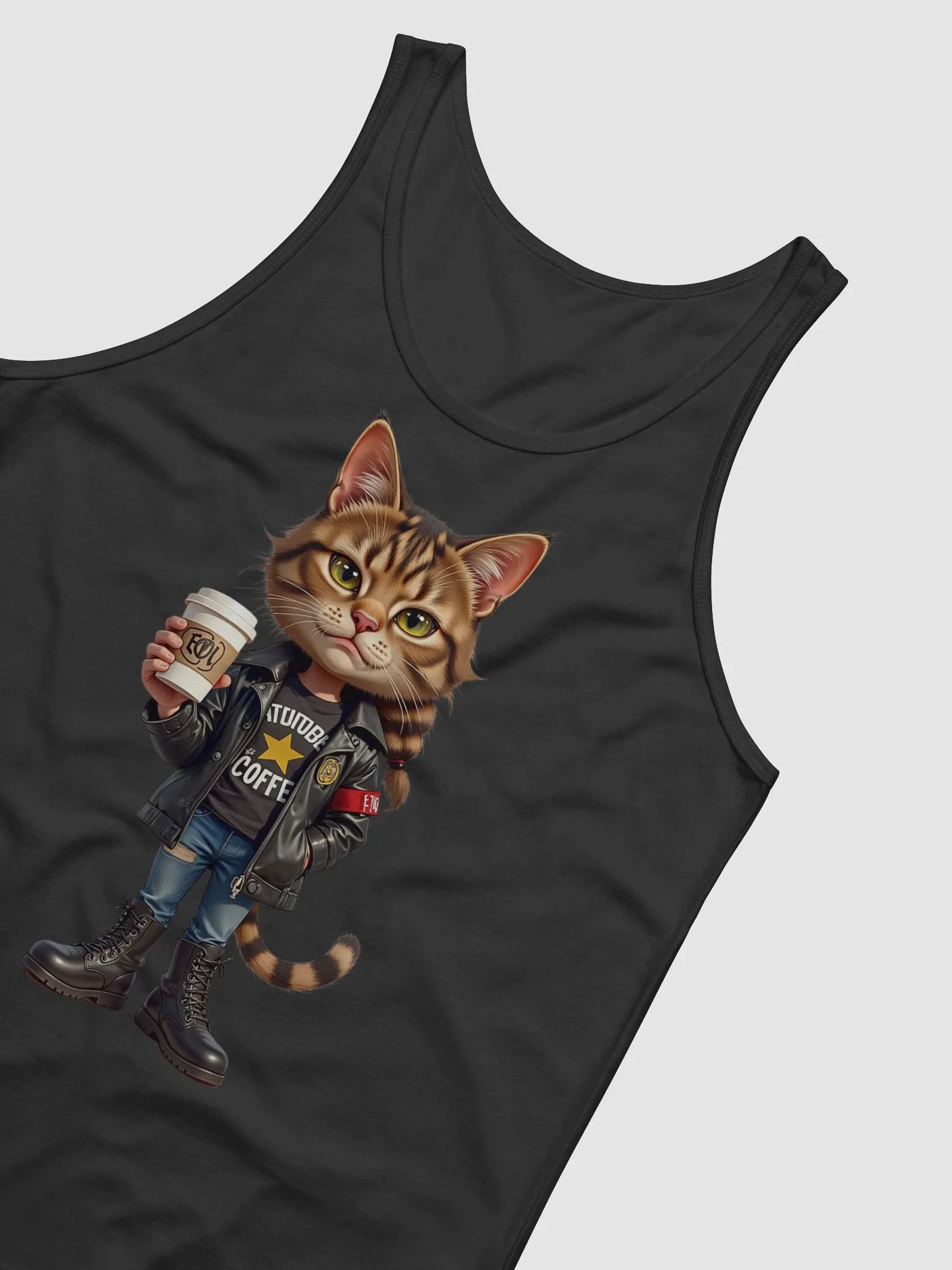 Confident Cat Coffee Tank product image (31)