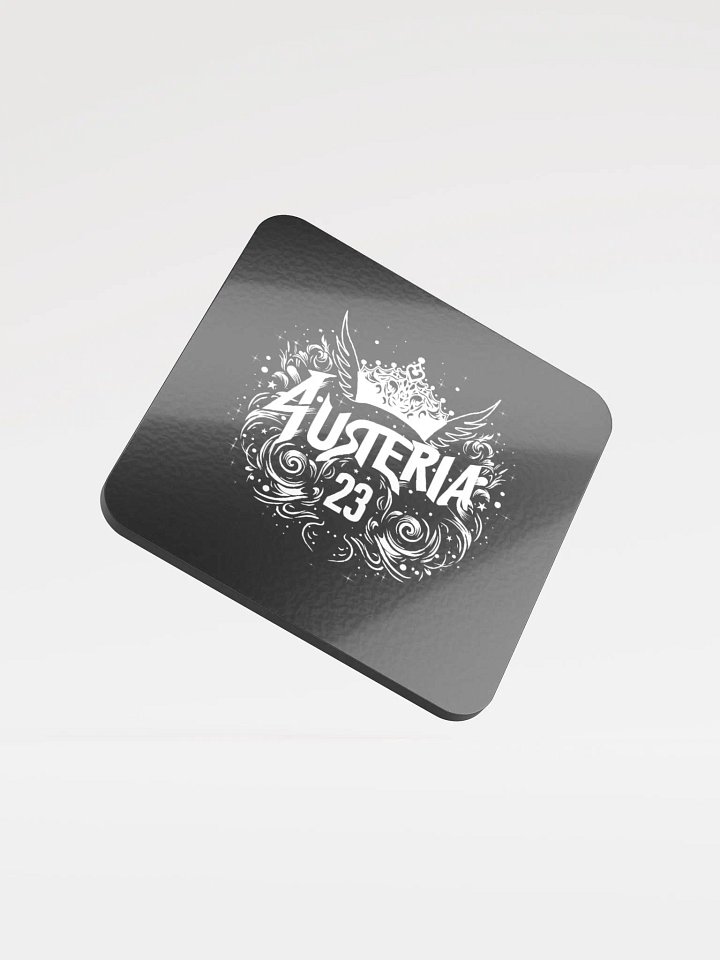 Crown and Wings | Glossed Cork Coaster product image (1)