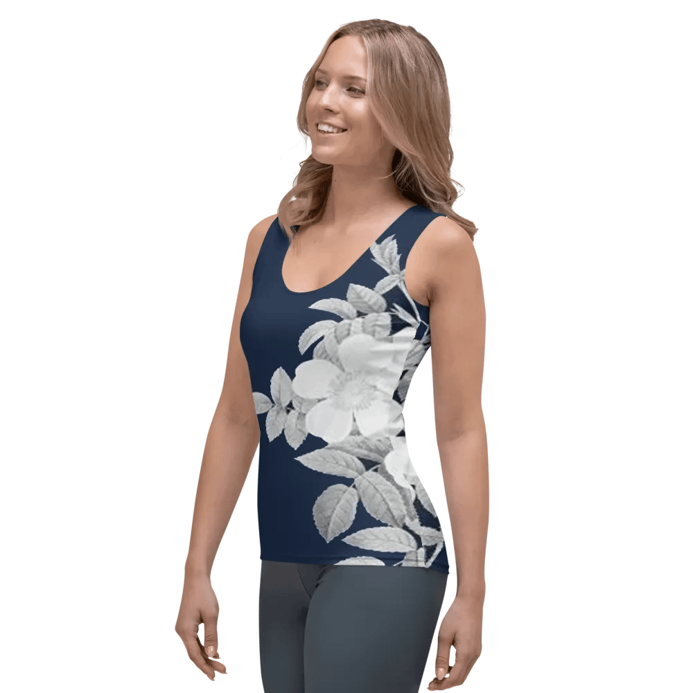 Hand-Drawn Flat Design Flower Outline Unisex T-Shirt DT007 product image (4)