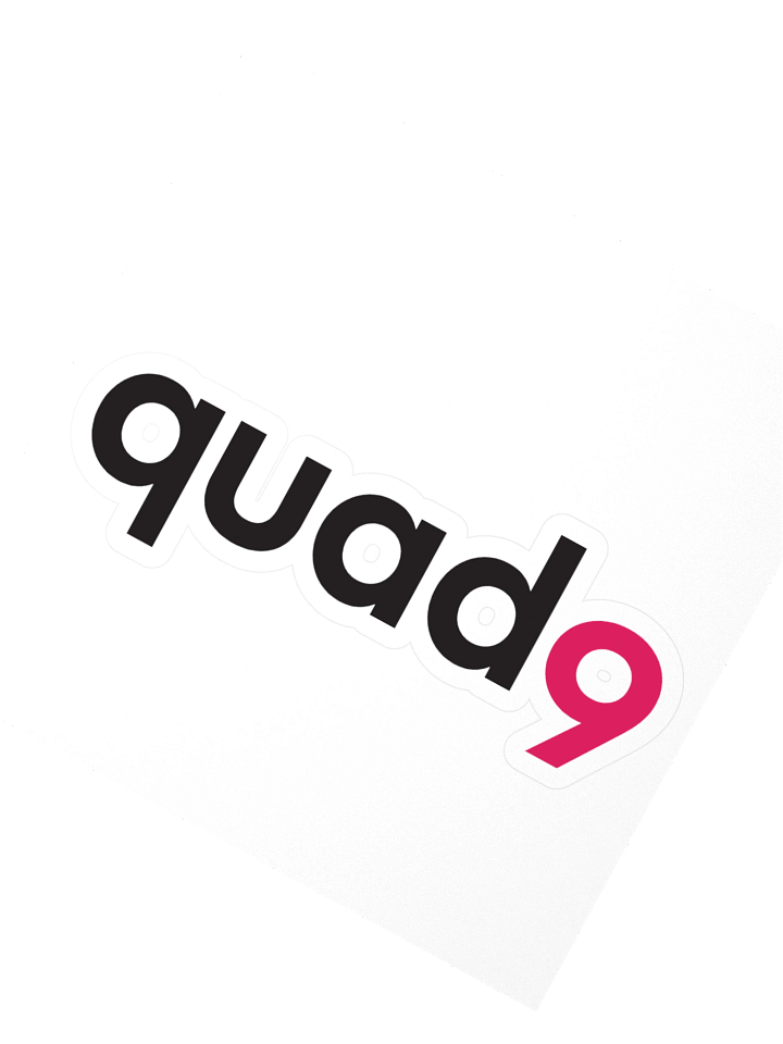 Quad9 Black Logo Sticker product image (2)