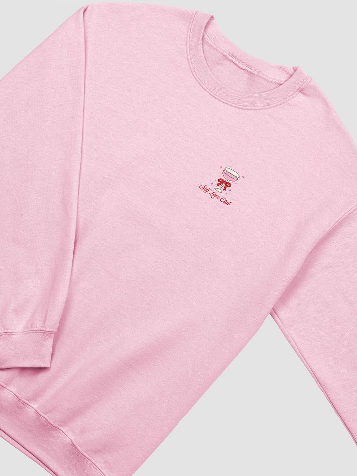 self love club printed crewneck [red lettering] product image (6)