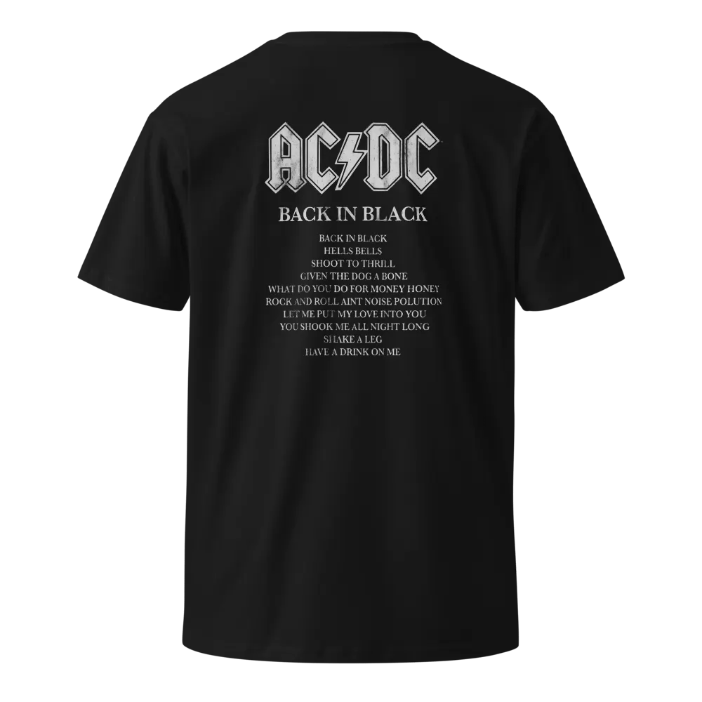 AC/DC 'Back in Black' Premium Unisex T-Shirt product image (3)