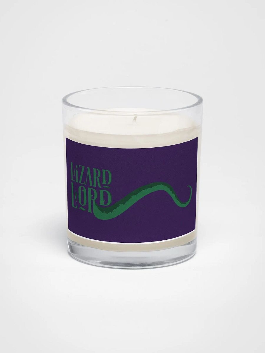 Lizard Lord Soy Wax Candle in Glass Jar product image (1)