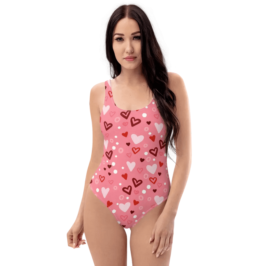 Heart Print Swimsuit product image (5)