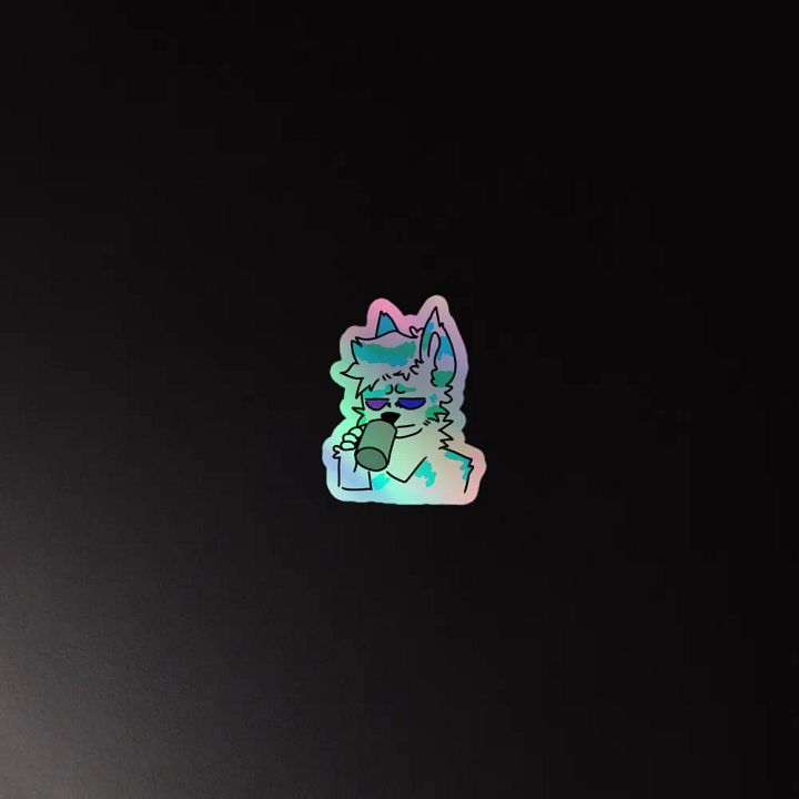 Fisk Coffee Holographic Sticker product image (4)