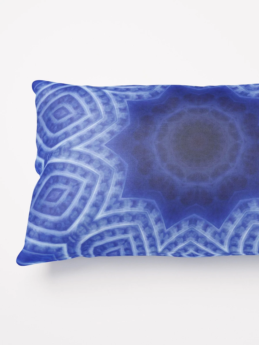 Blue and White Striped Kaleidoscope Throw Pillow product image (7)