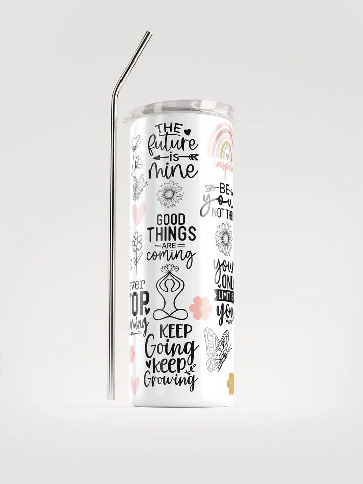 Inspirational Quotes Stainless Steel Tumbler product image (1)