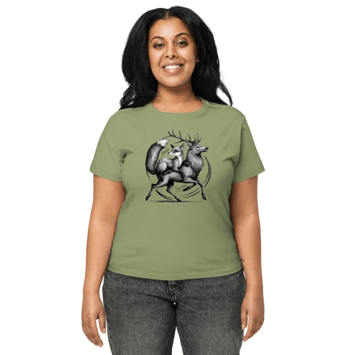 Always Together Iconic Vixen and Stag Women's High Waisted Tee product image (4)
