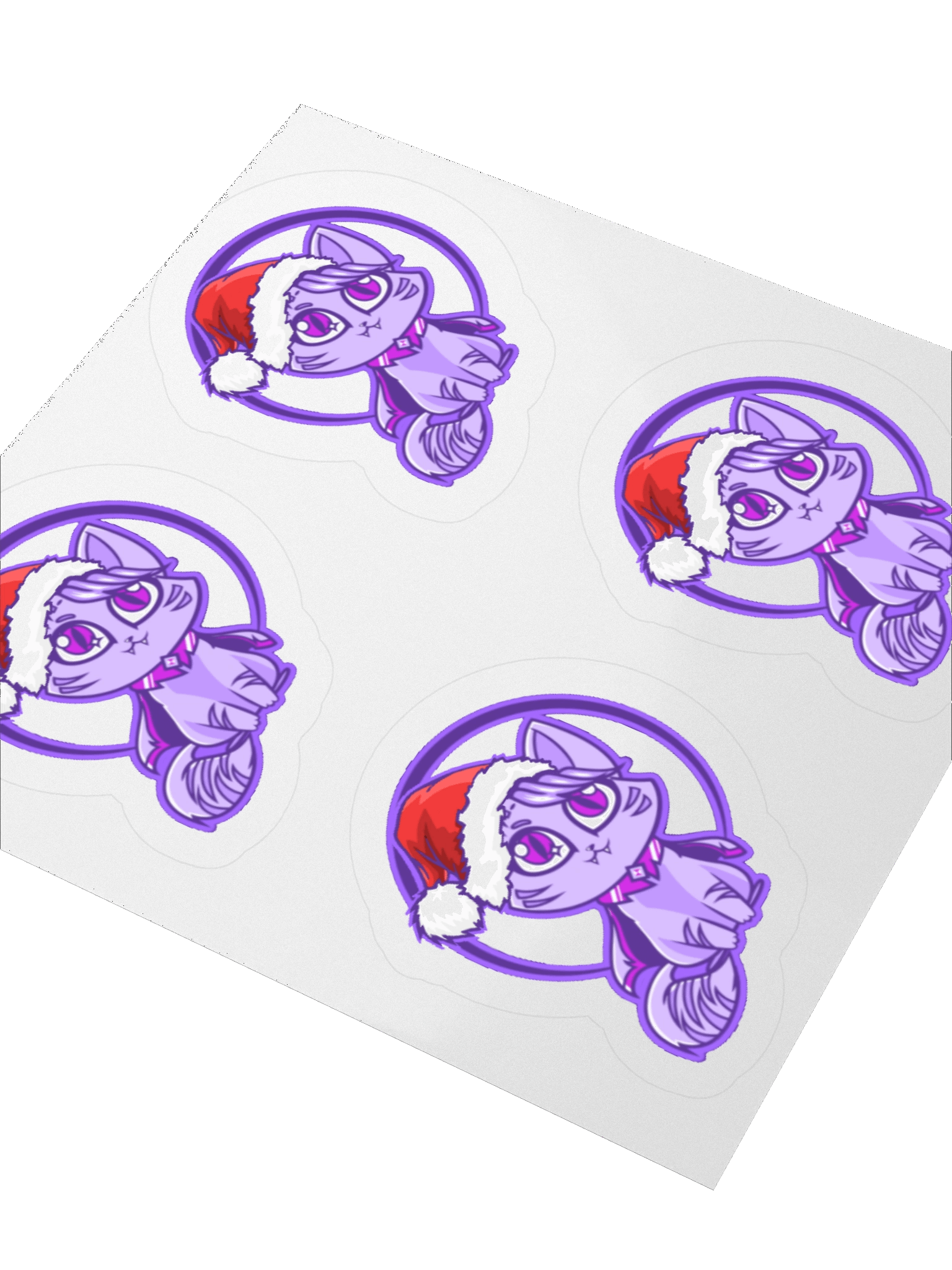 Jolly Christmas Cat - Kiss Cut Stickers product image (3)
