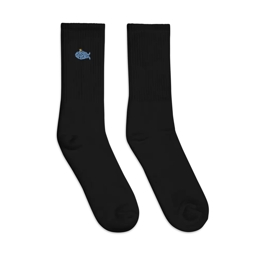 Royal Fish Embroidered Crew Socks product image (3)