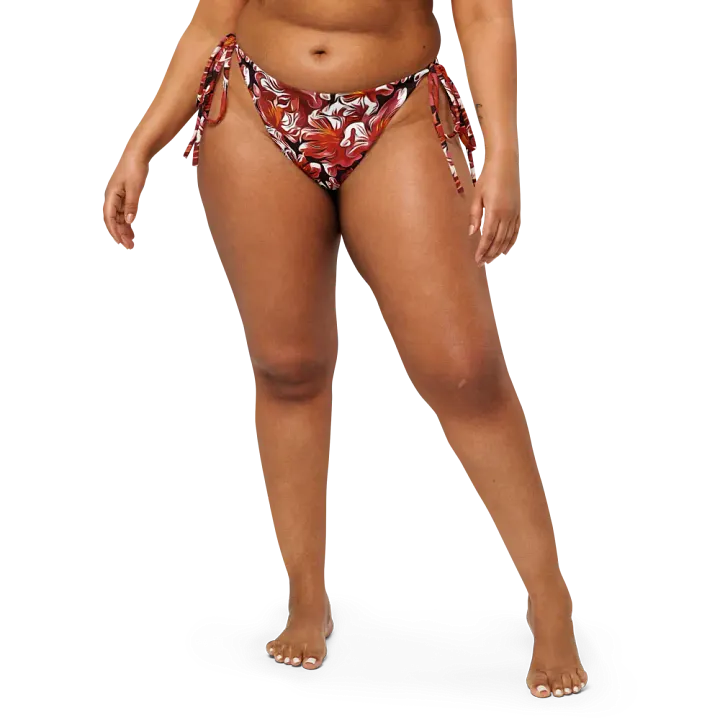 Fire Flower | Recycled String Bikini Bottom product image (2)