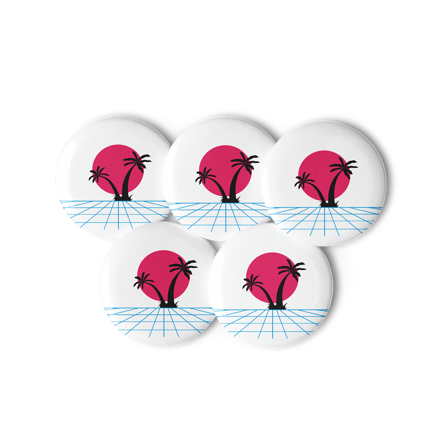 Synthwave Sunset Pin Set product image (3)