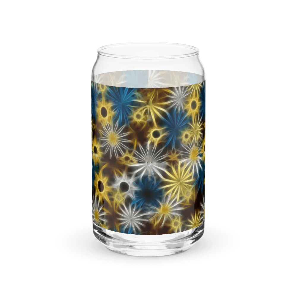 Glowing Daisies Can Shaped Glass product image (2)
