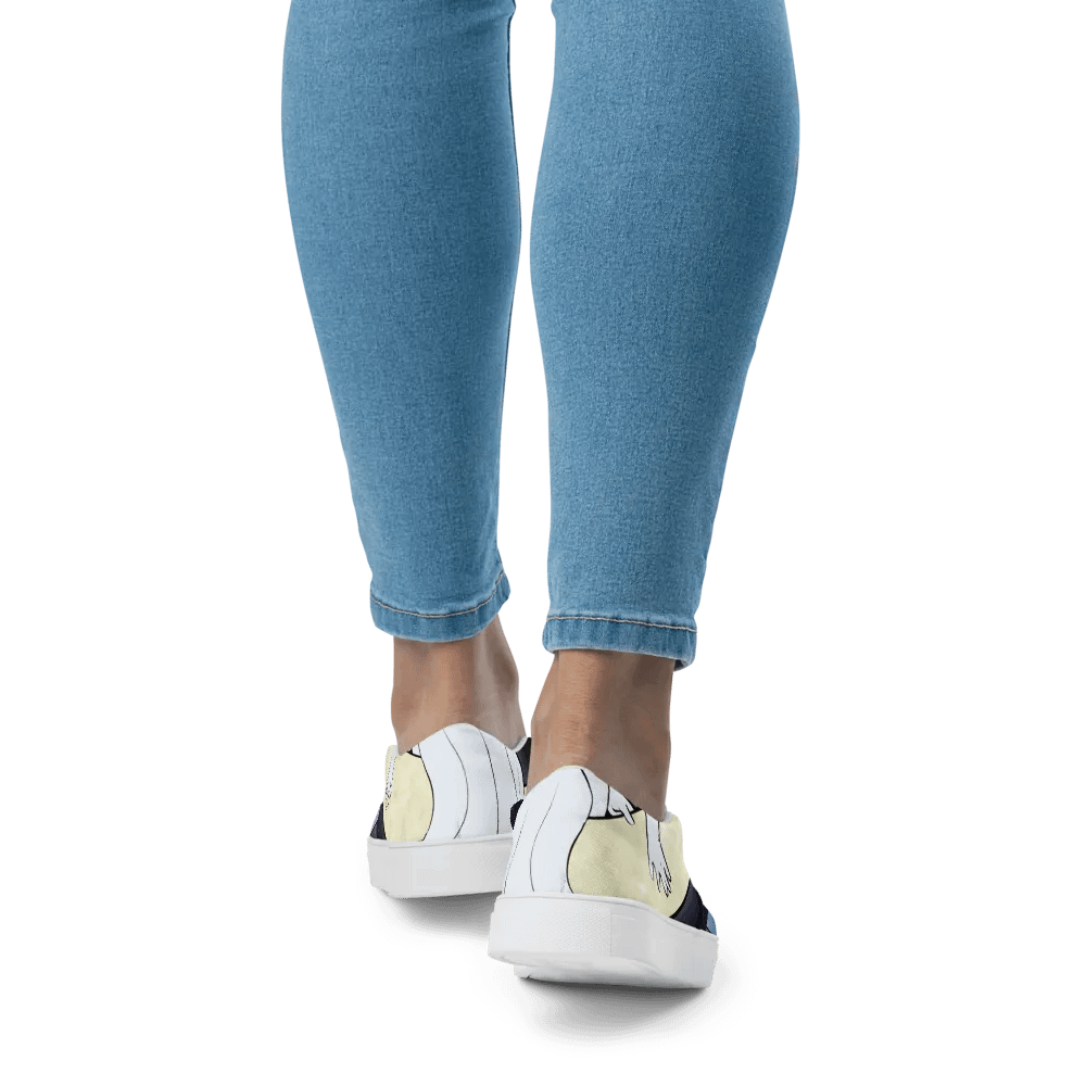 Crescent Princess - Slip On Womens Canvas Shoes product image (5)