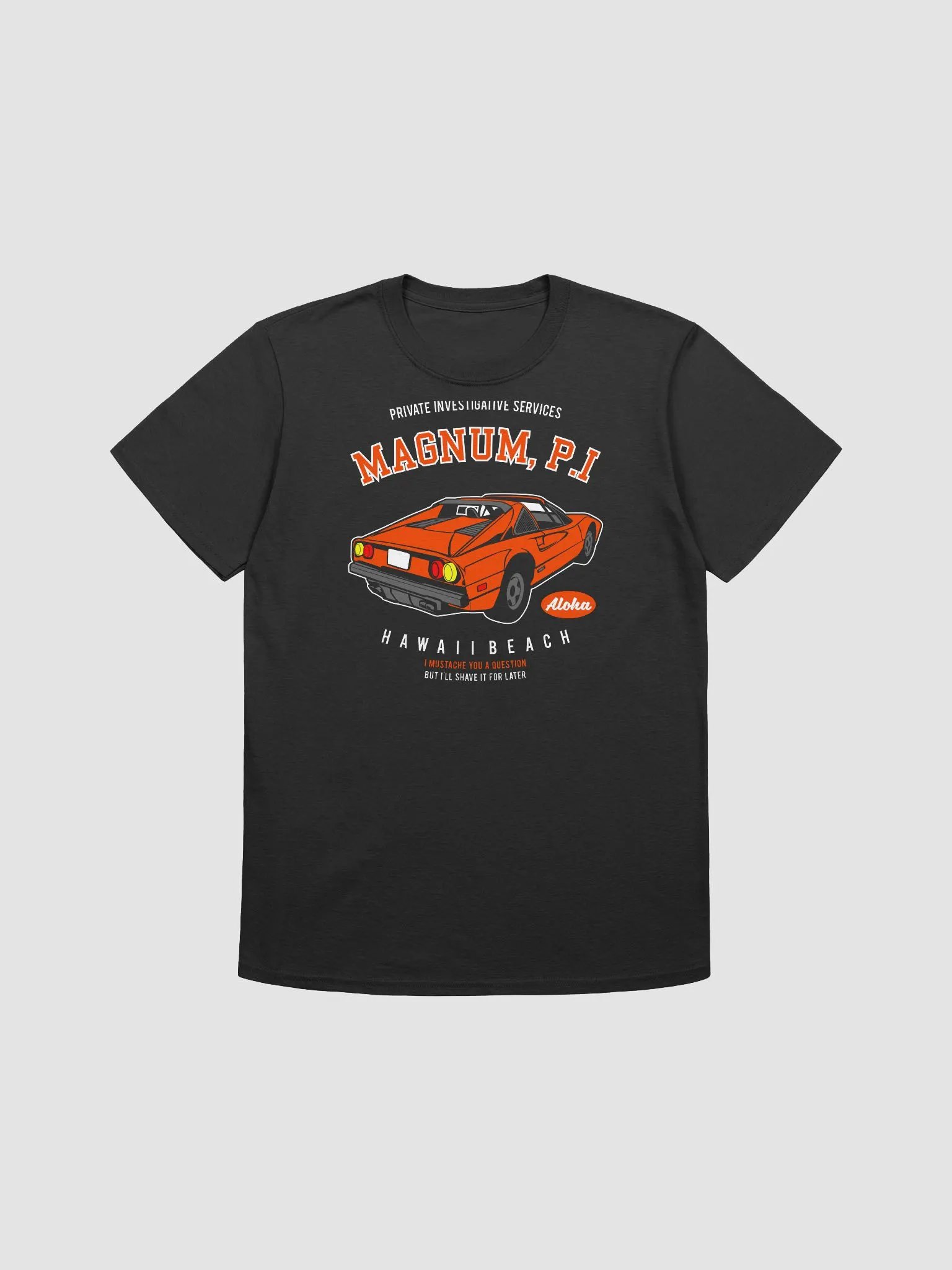 Magnum P.I. Red Sports Car T-Shirt product image (1)