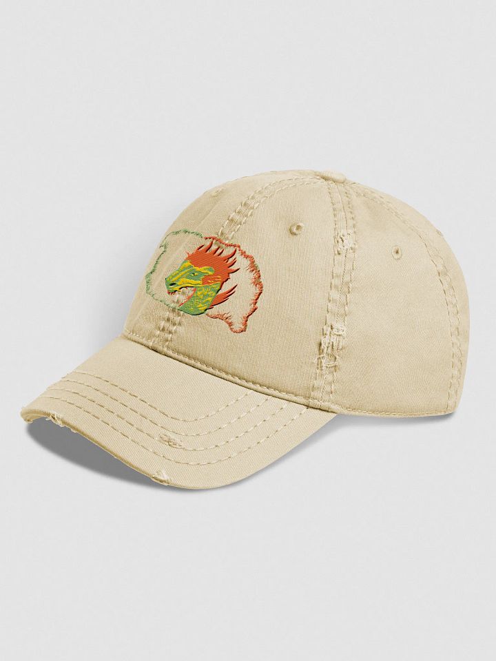 Flame Dragon Distressed Dad Hat product image (2)