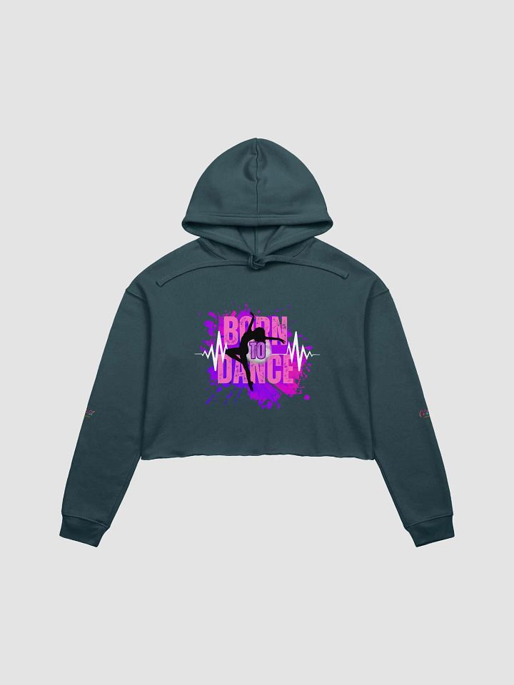Born to Dance Her Silhouette Crop Hoodie product image (9)