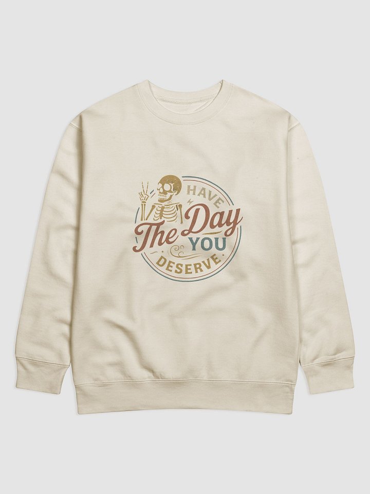 Sarcastic Skeleton Peace Sign Sweatshirt product image (1)