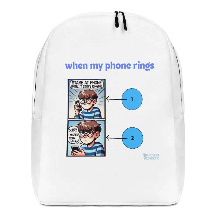 Missed Call Minimalist Backpack product image (1)
