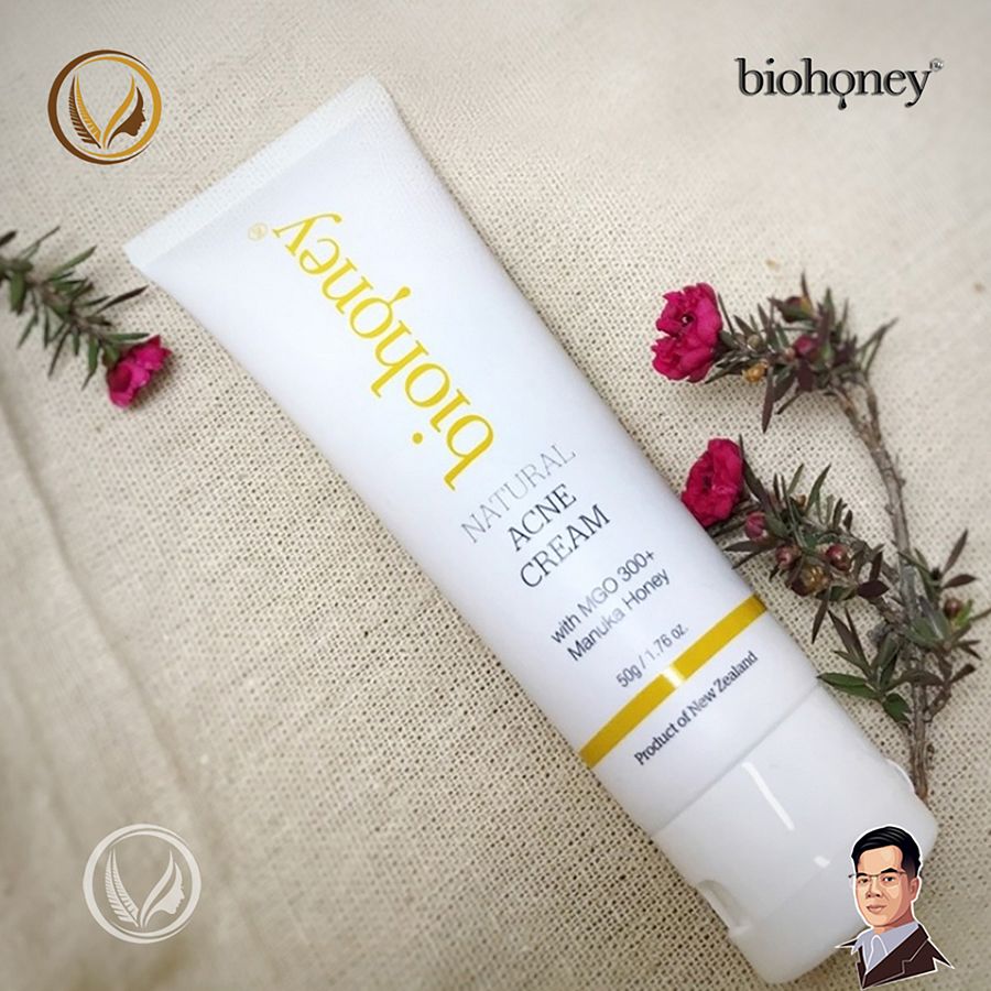 Kem trị mụn giảm thâm sẹo mật ong Manuka Biohoney Natural Acne Cream 50g product image (4)