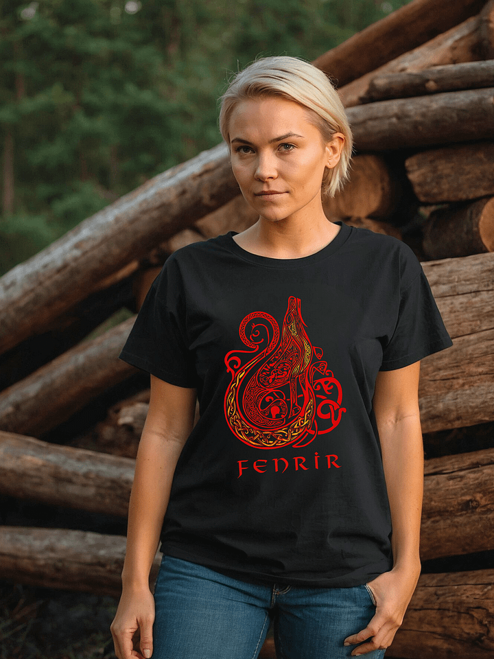Unisex T-shirt - Fenrir Urnes - Black product image (2)