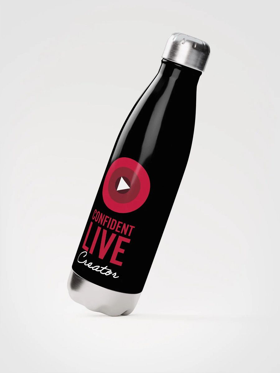 Confident Live Creator Water Bottle (Black) product image (3)