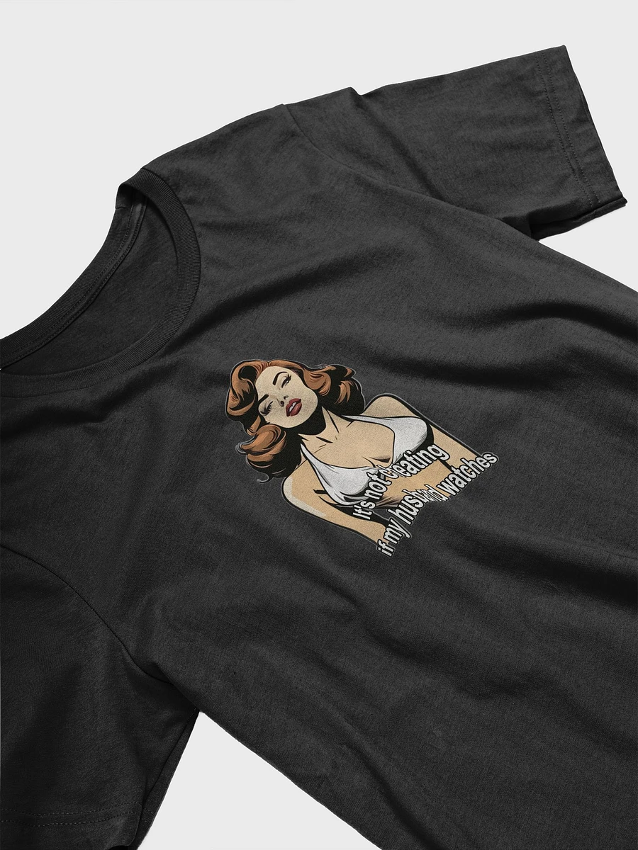 It's not cheating if my husband watches pop art super soft T-shirt product image (30)