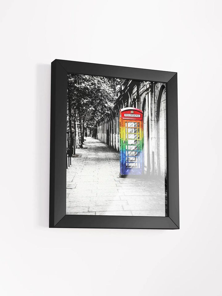 British Telephone Box - LGBTQ Pride Design Framed Poster product image (32)