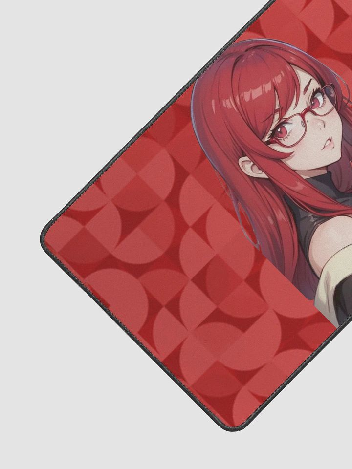 (Red WAIFU) K Desk Mat 12" x 22" product image (2)
