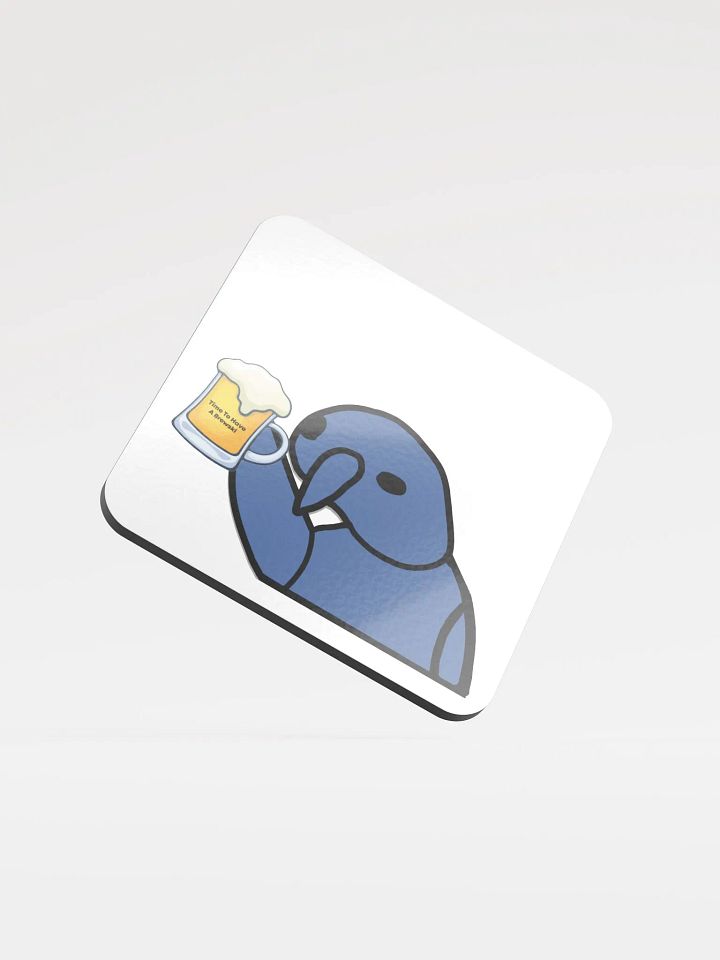 Time To Have a BrewSki - Glass Coaster product image (1)