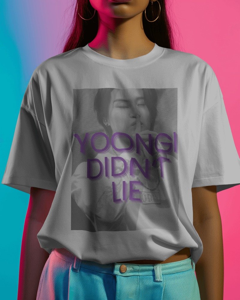 Yoongi didn´t lie Heavy Weight T-shirt product image (26)