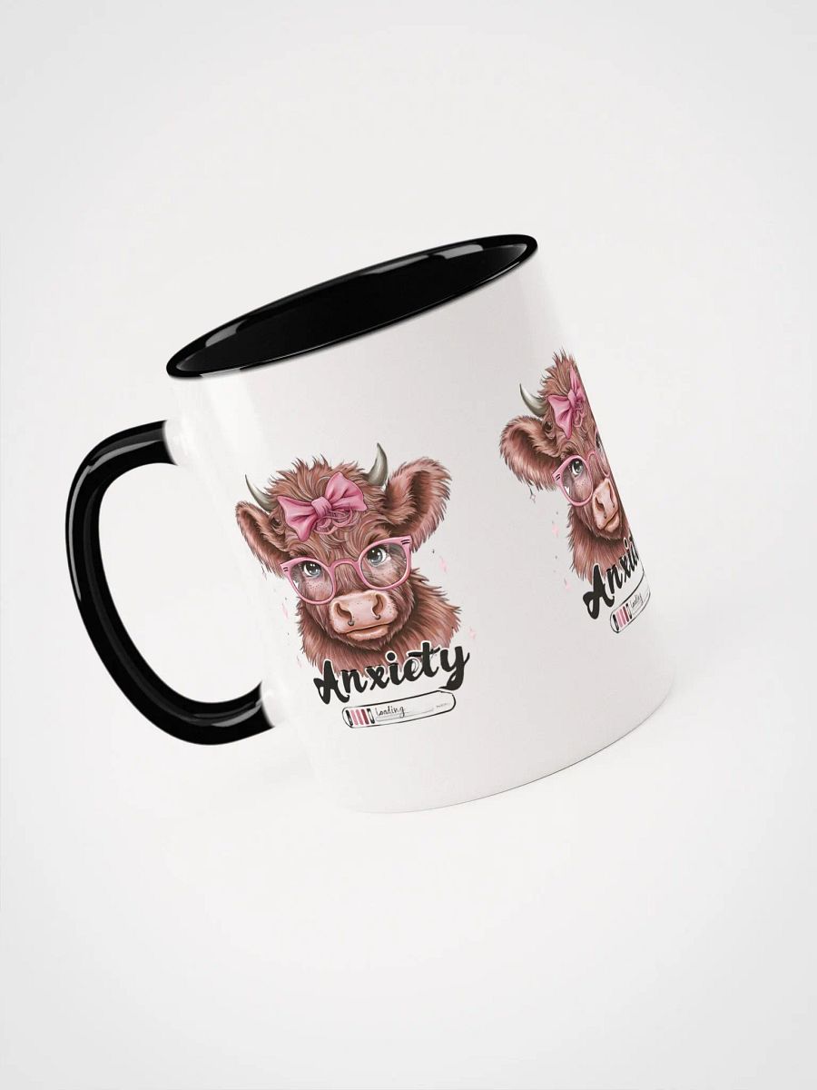 Anxiety Loading Coffee Mug – Funny Heifer Cow Design – Humorous Animal Lover Gift product image (5)