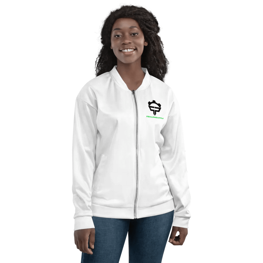 P3nAlPineapple - White Bomber Jacket product image (7)