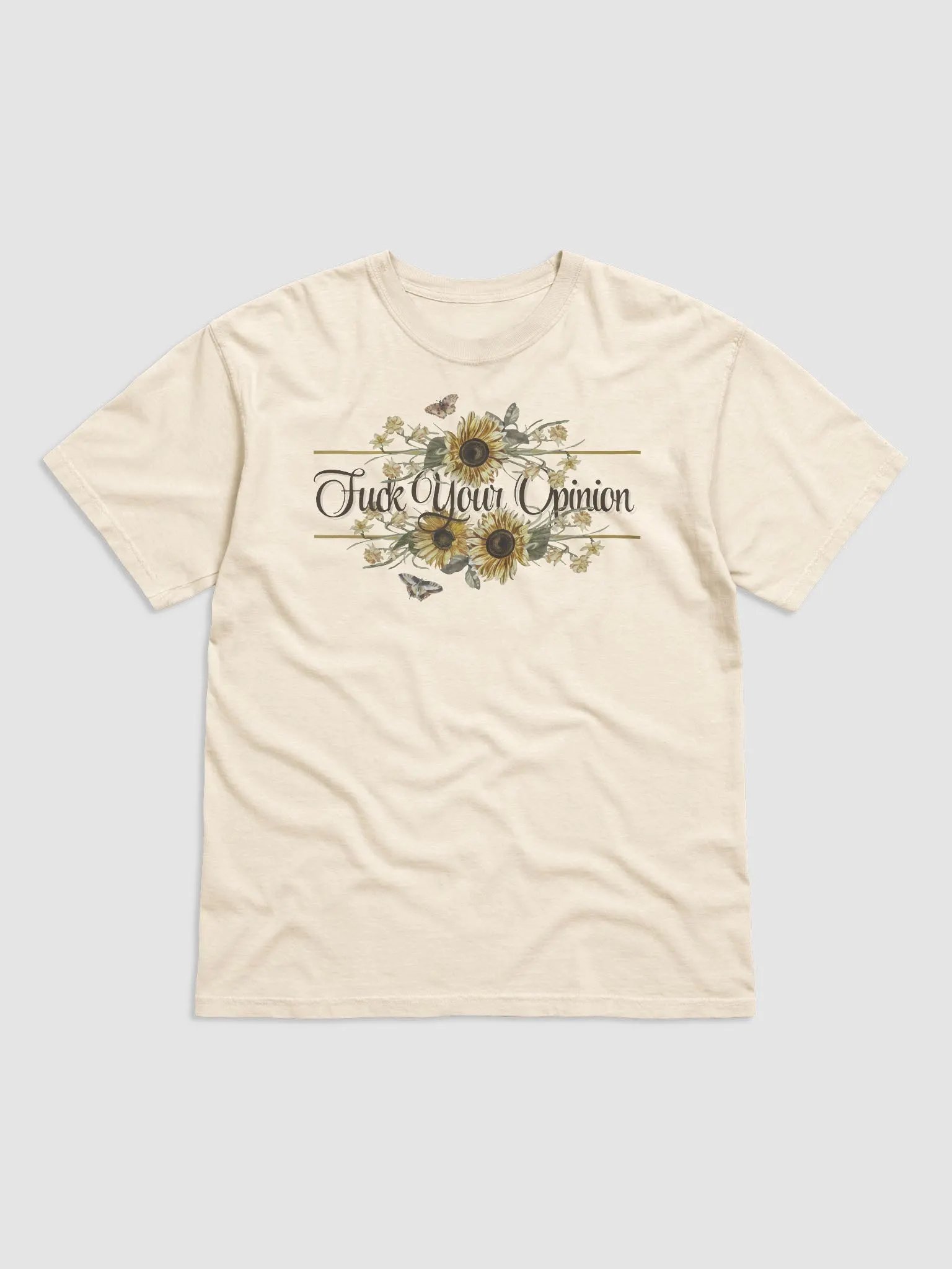 "Fuck Your Opinion" Garment-Dyed Shirt product image (1)