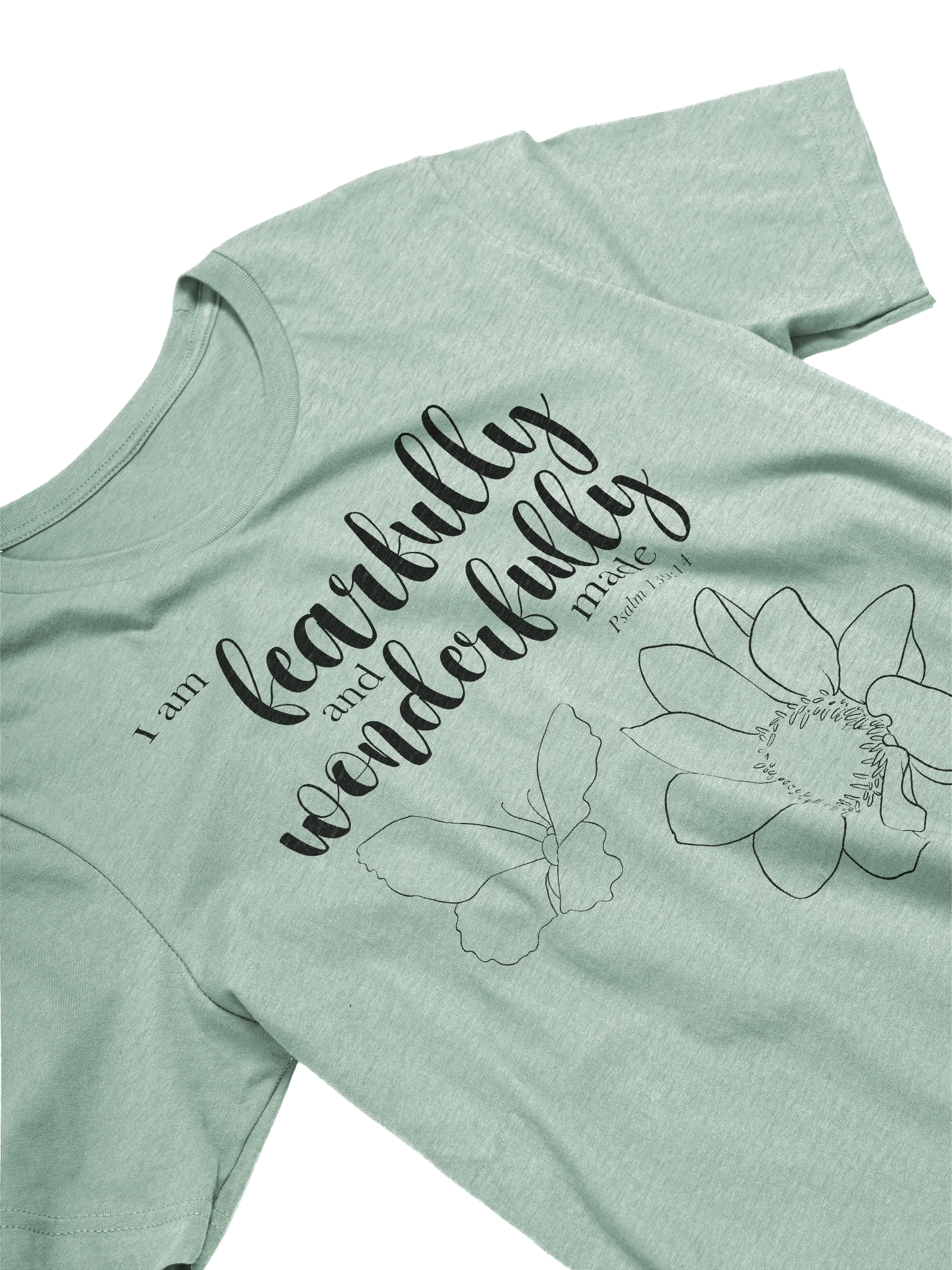 I am Fearfully and Wonderfully Made Psalm 139:14 Tee product image (3)