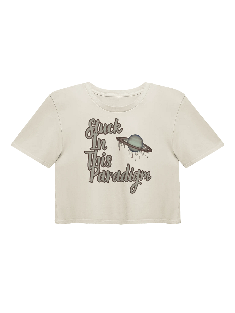 Stuck In This Paradigm Saturn Women's Crop Top product image (1)