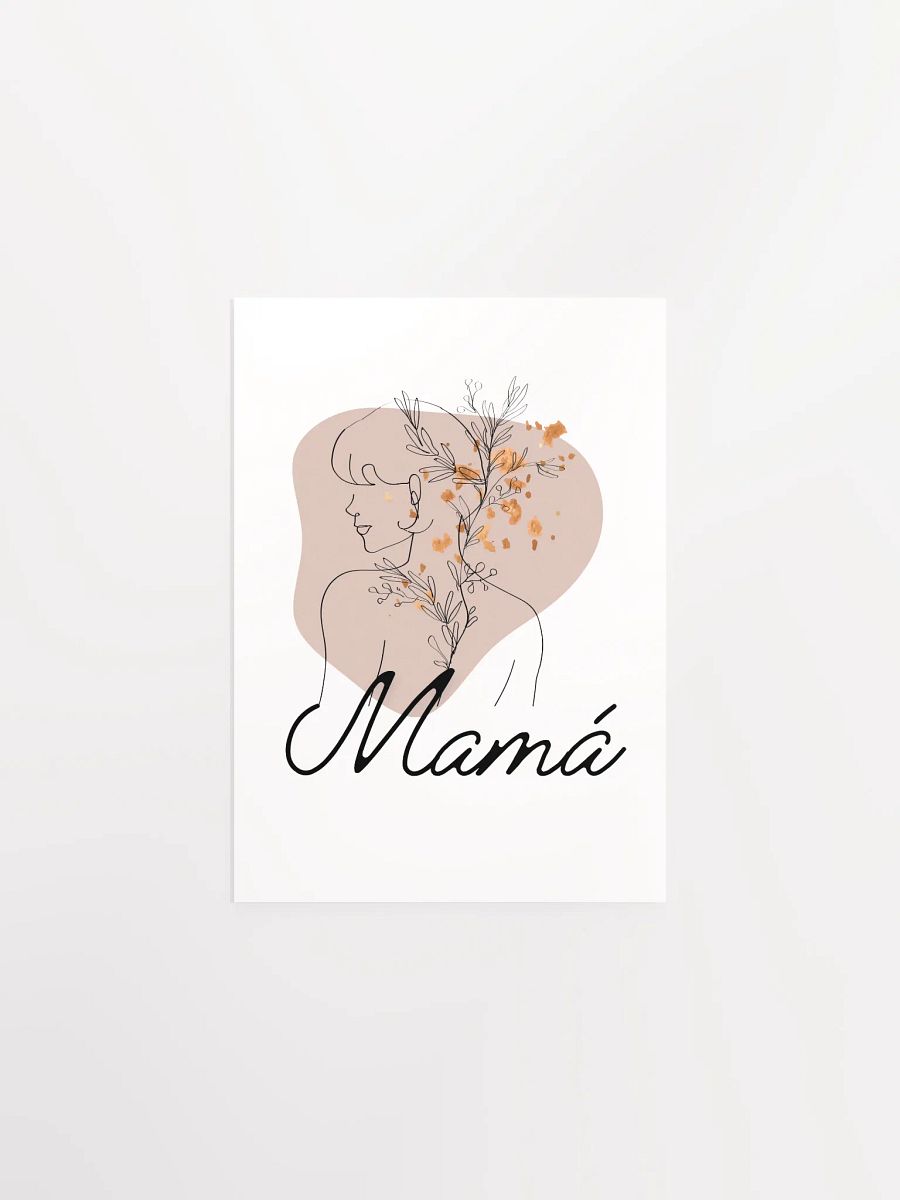 Boho Mother’s Day Mama Design LineArt paper poster product image (1)