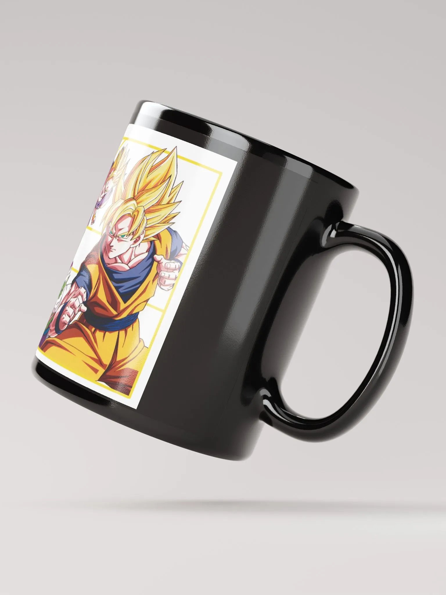 Dragon Ball Z Black Glossy Mug – A Must-Have for Saiyan Fans! product image (4)