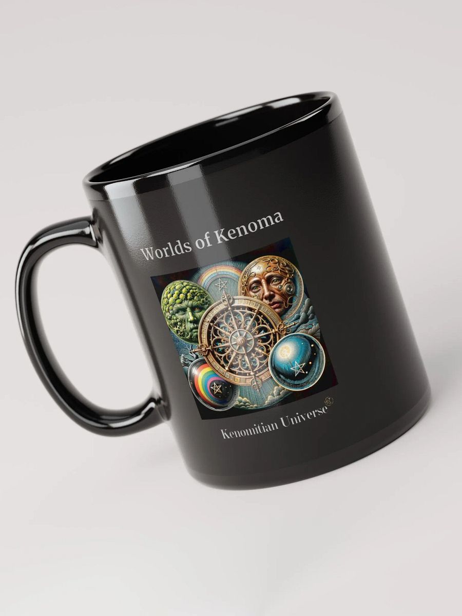 Worlds of Kenoma | Black Glossy Mug product image (4)