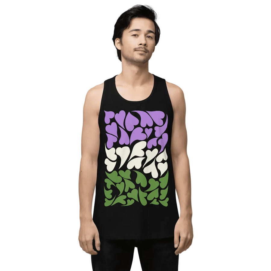 Nestled PRIDE Genderqueer Tank Top product image (1)