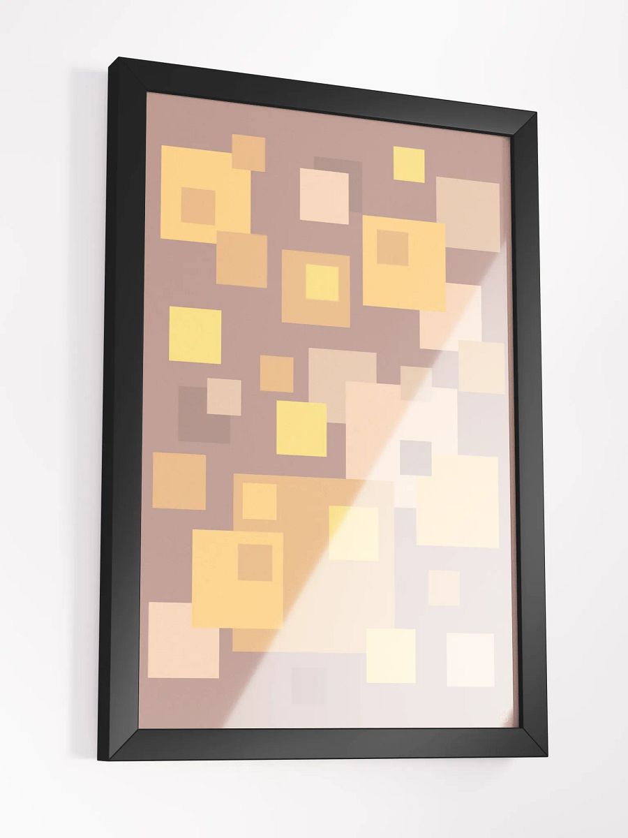 Vibrant Ayous Wood Framed Matte Poster - Abstract Image No. 3 product image (18)